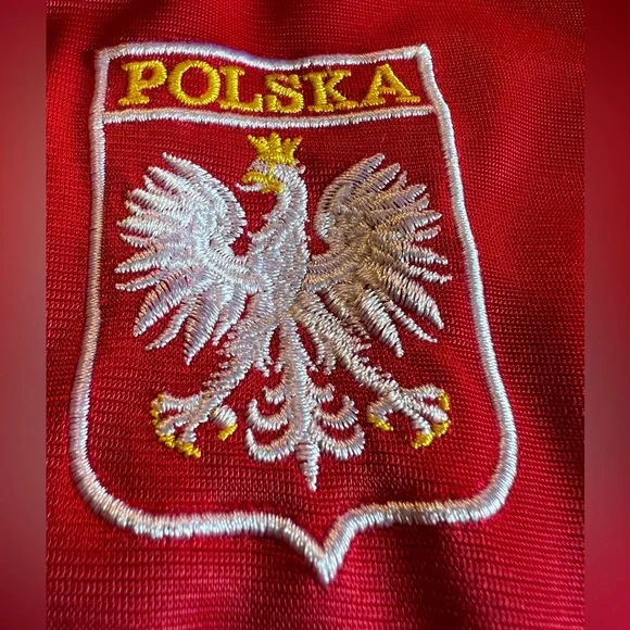 Classic Red & White Poland "Polska" Track Jacket - Size 122 - Picture 3 of 6